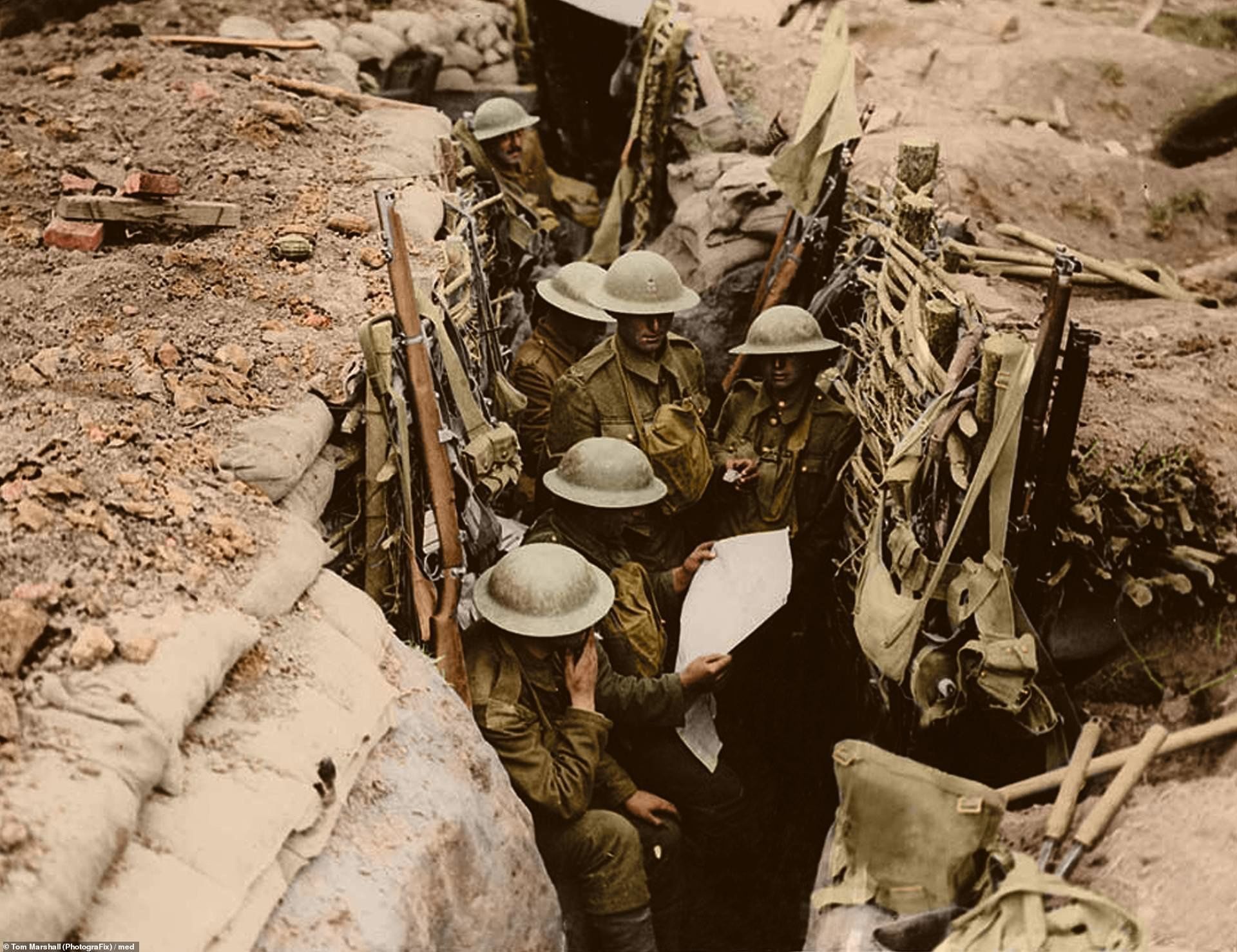 Британский солдат ww1 1917 окопы