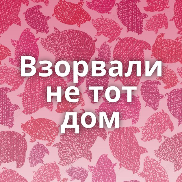 Взорвали не тот дом