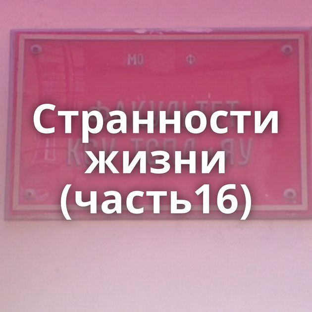 Странности жизни (часть16)