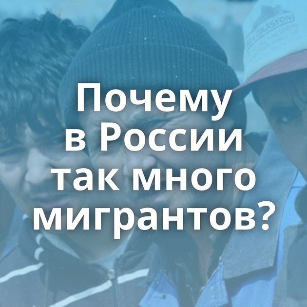 Почему в России так много мигрантов?