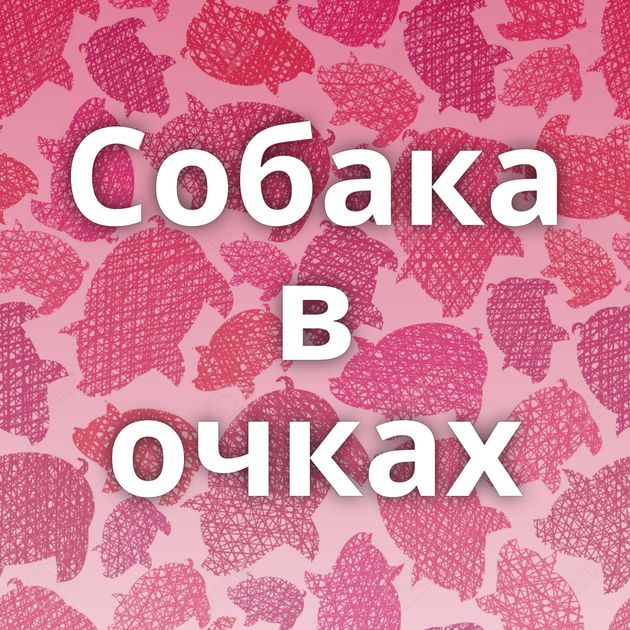 Собака в очках