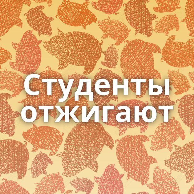 Студенты отжигают