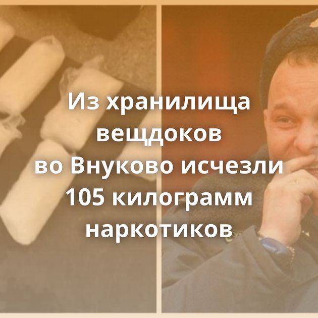 Из хранилища вещдоков во Внуково исчезли 105 килограмм наркотиков