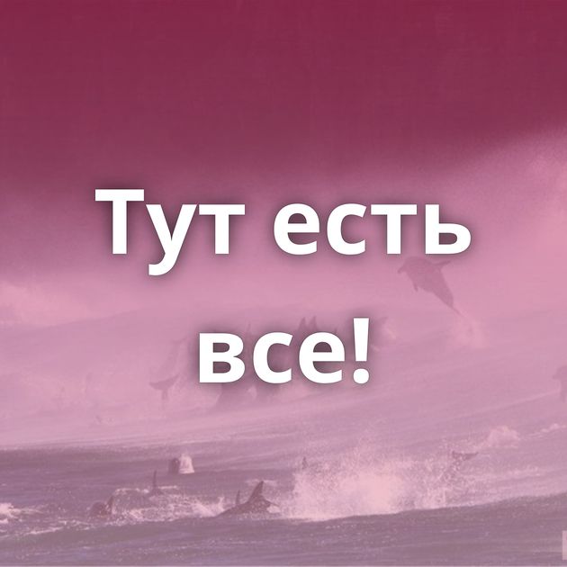 Тут есть все!
