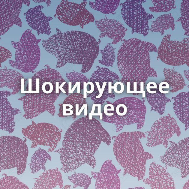 Шокирующее видео
