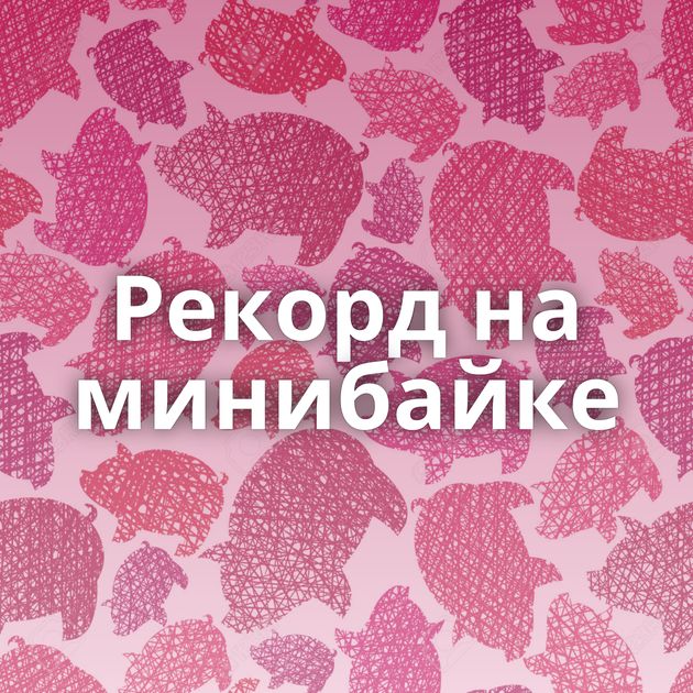 Рекорд на минибайке