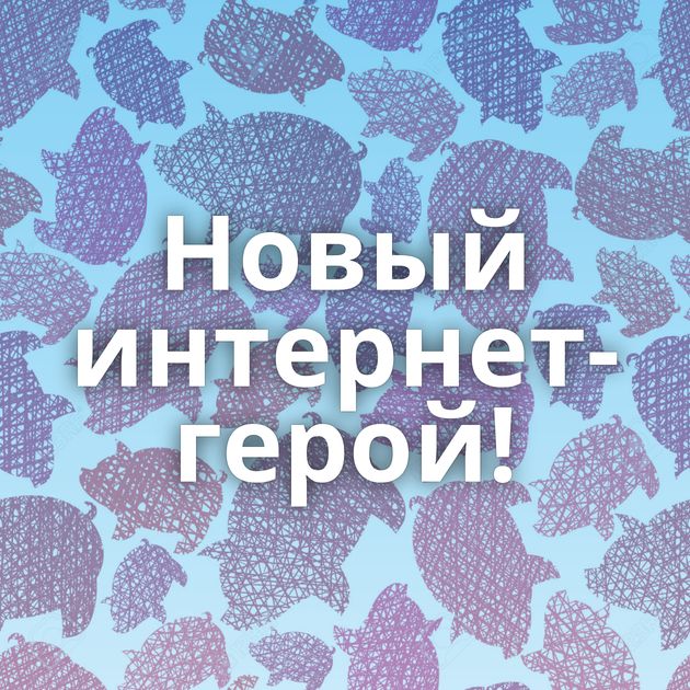 Новый интернет-герой!
