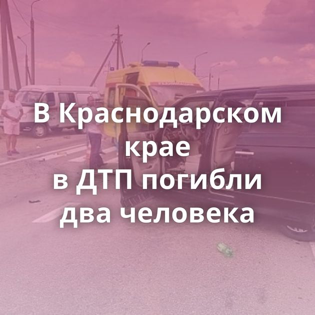 В Краснодарском крае в ДТП погибли два человека
