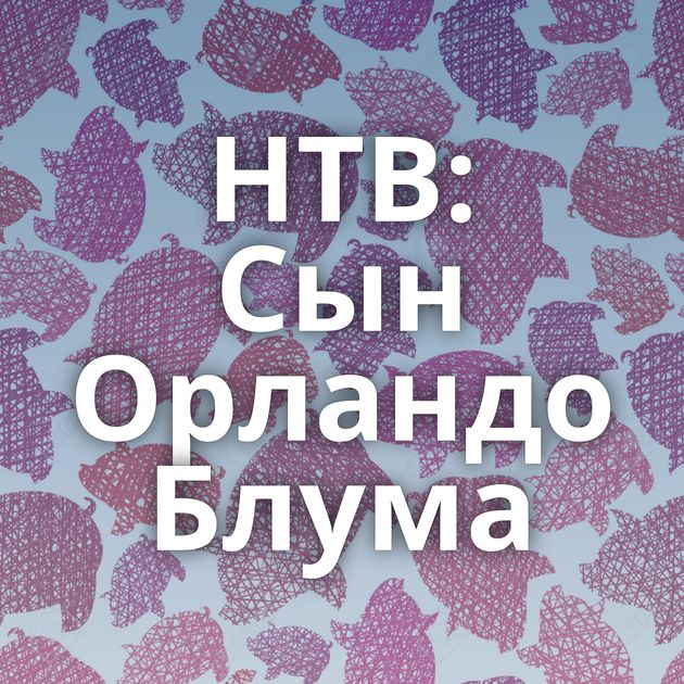 НТВ: Сын Орландо Блума
