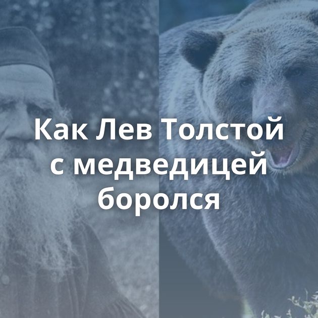 Как Лев Толстой с медведицей боролся
