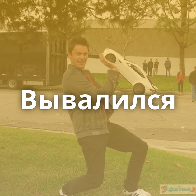 Вывалился