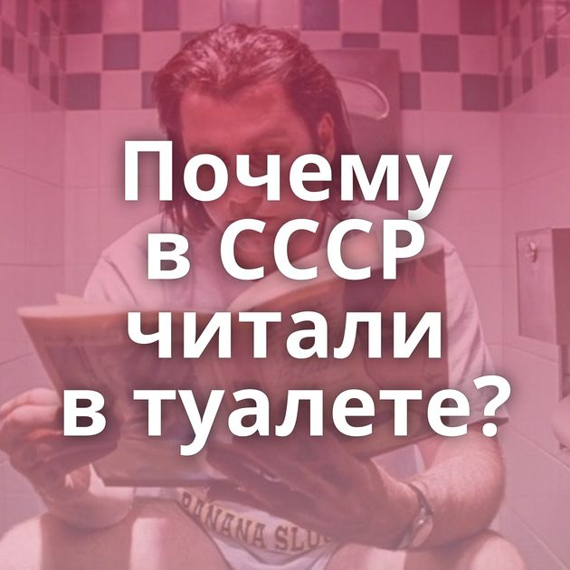 Почему в СССР читали в туалете?