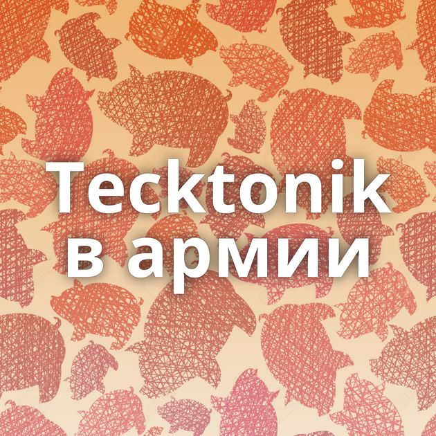 Tecktonik в армии