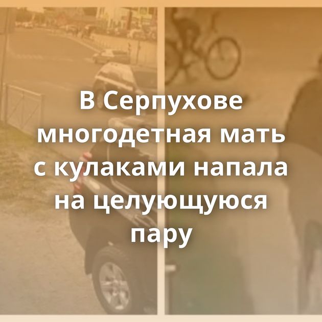 В Серпухове многодетная мать с кулаками напала на целующуюся пару
