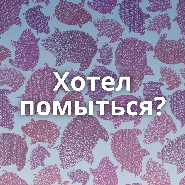Хотел помыться?