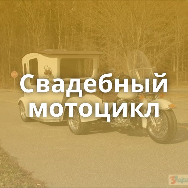 Свадебный мотоцикл