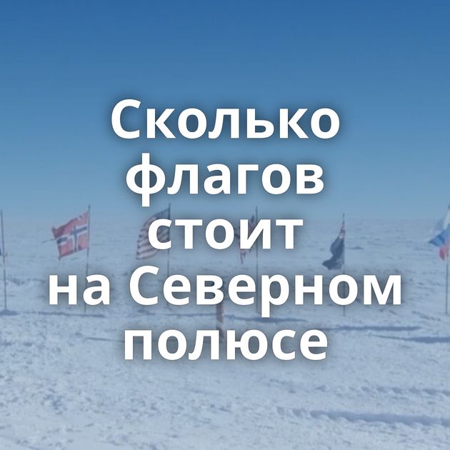 Сколько флагов стоит на Северном полюсе