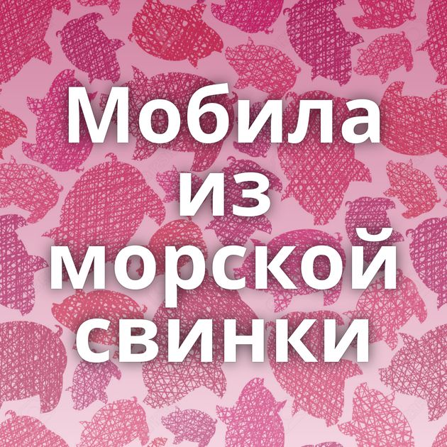 Мобила из морской свинки