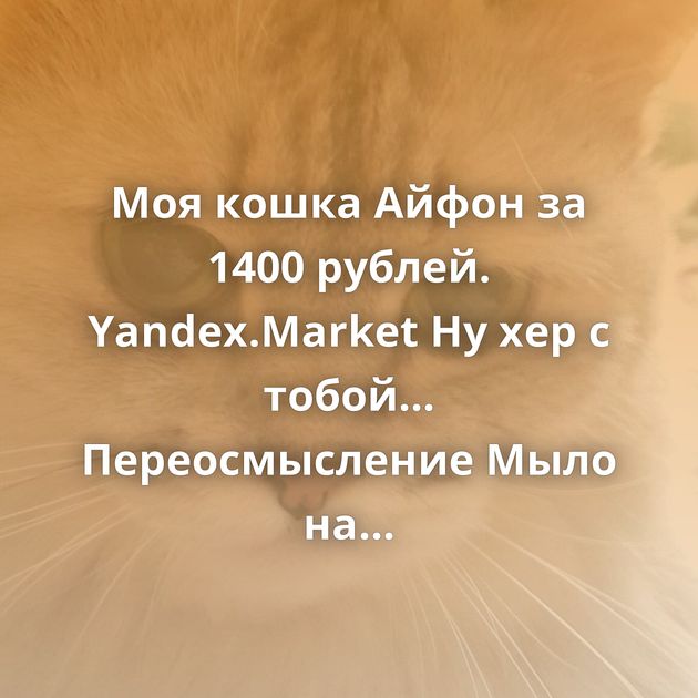 Моя кошка Айфон за 1400 рублей. Yandex.Market Ну хер с тобой... Переосмысление Мыло на зиму Что такое логин?…
