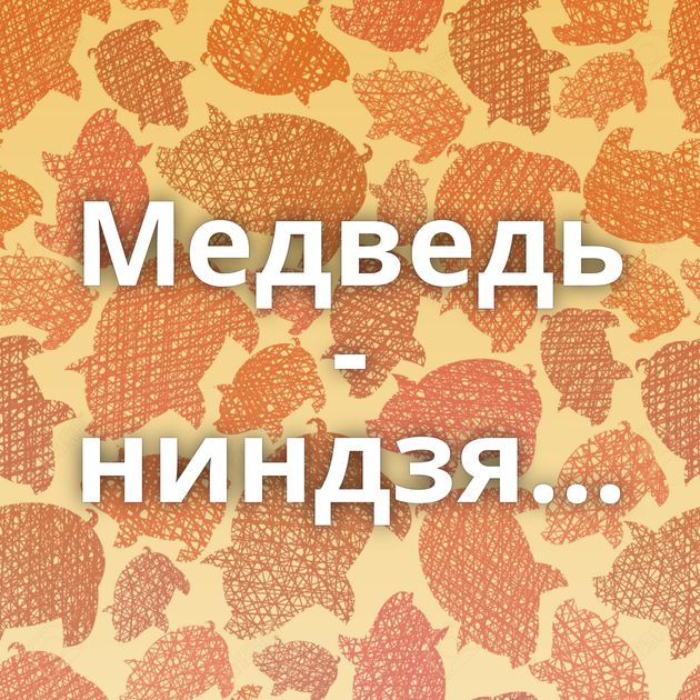 Медведь - ниндзя...