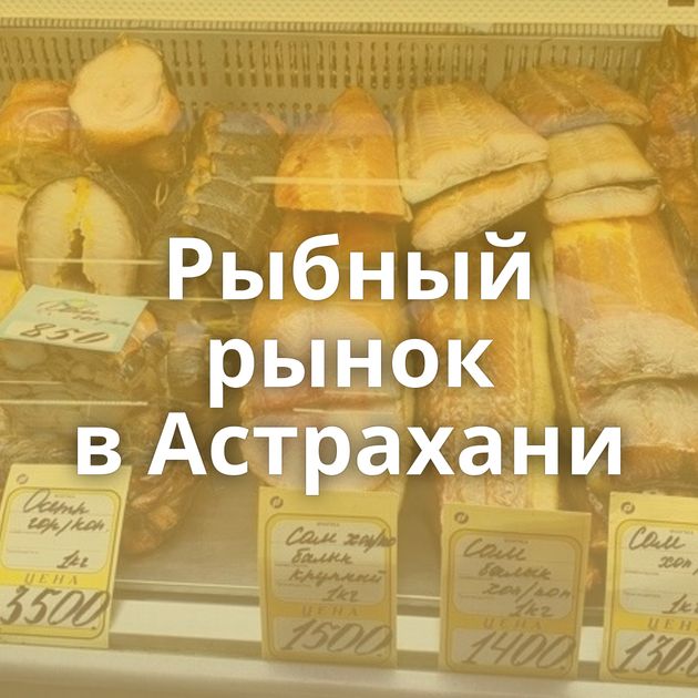 Рыбный рынок в Астрахани
