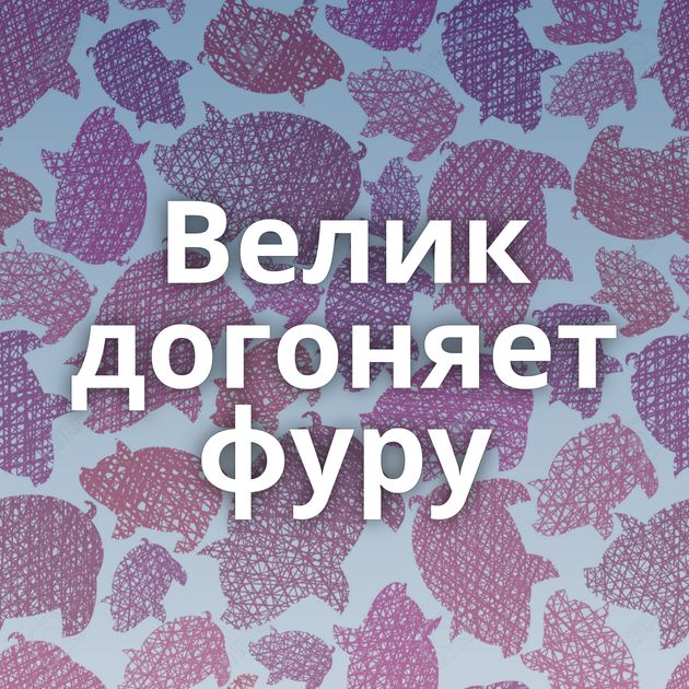 Велик догоняет фуру