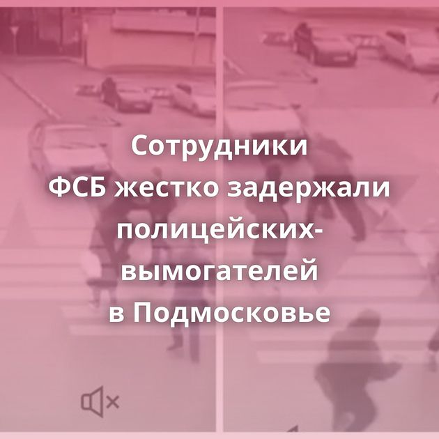 Сотрудники ФСБ жестко задержали полицейских-вымогателей в Подмосковье
