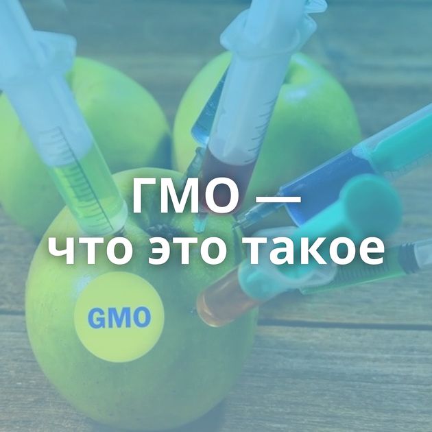 ГМО — что это такое