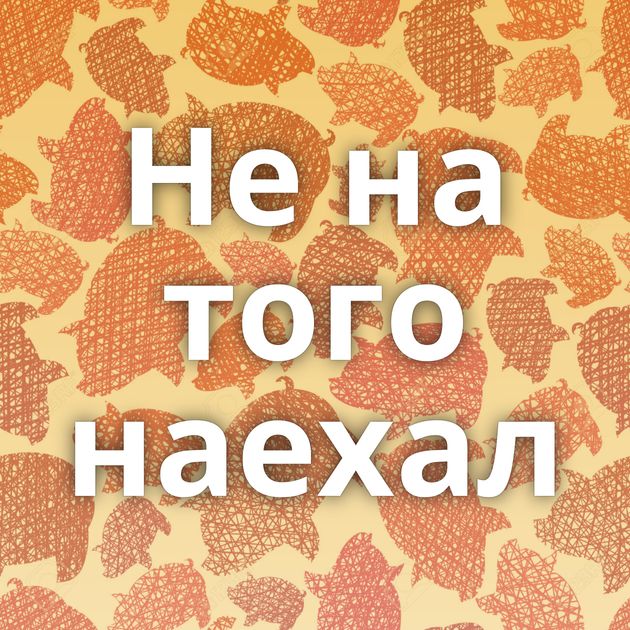 Не на того наехал