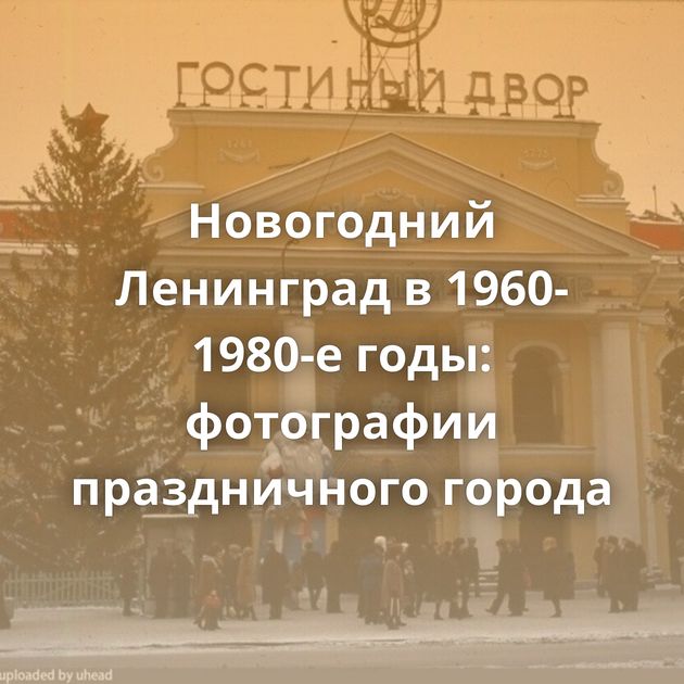 Новогодний Ленинград в 1960-1980-е годы: фотографии праздничного города