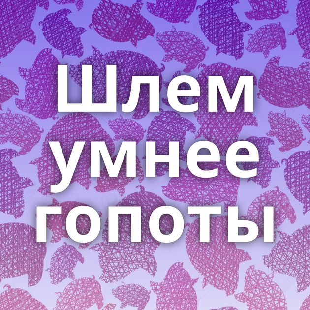 Шлем умнее гопоты