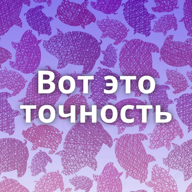 Вот это точность