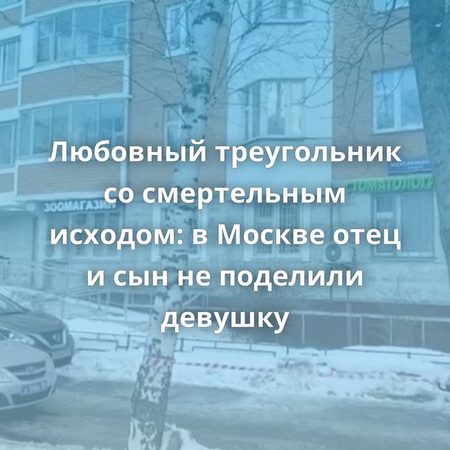 Любовный треугольник со смертельным исходом: в Москве отец и сын не поделили девушку