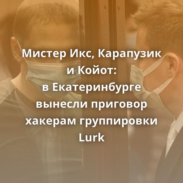 Мистер Икс, Карапузик и Койот: в Екатеринбурге вынесли приговор хакерам группировки Lurk