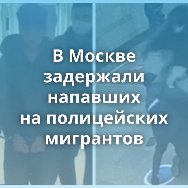 В Москве задержали напавших на полицейских мигрантов