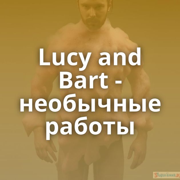 Lucy and Bart - необычные работы