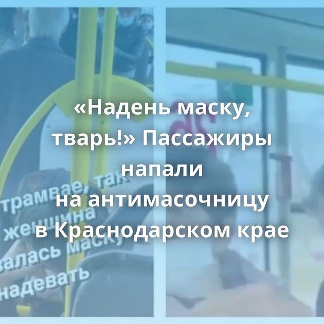 «Надень маску, тварь!» Пассажиры напали на антимасочницу в Краснодарском крае