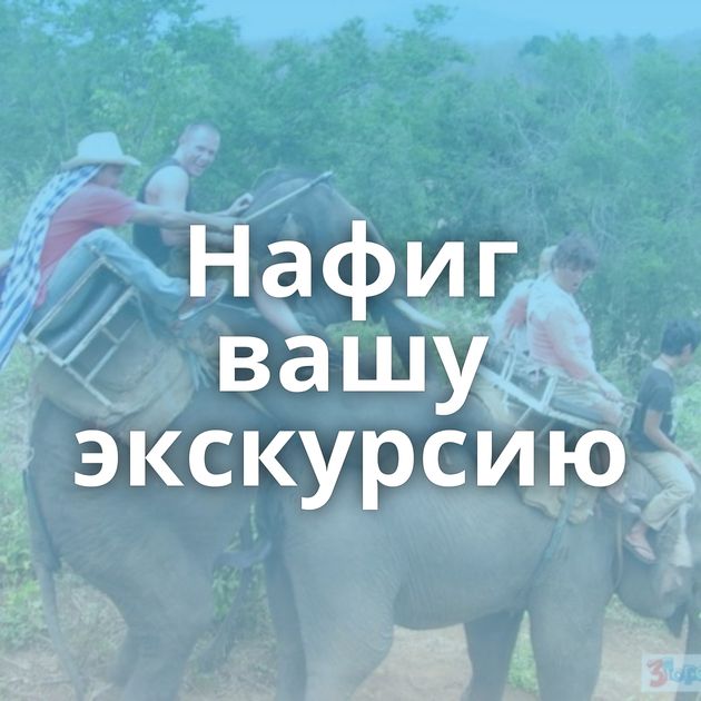 Нафиг вашу экскурсию