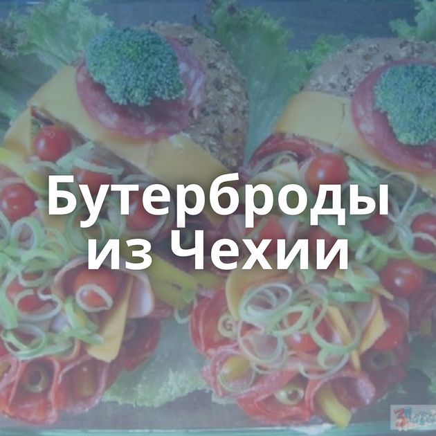 Бутерброды из Чехии