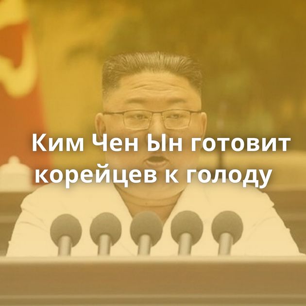 Ким Чен Ын готовит корейцев к голоду