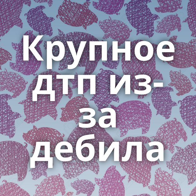 Крупное дтп из-за дебила