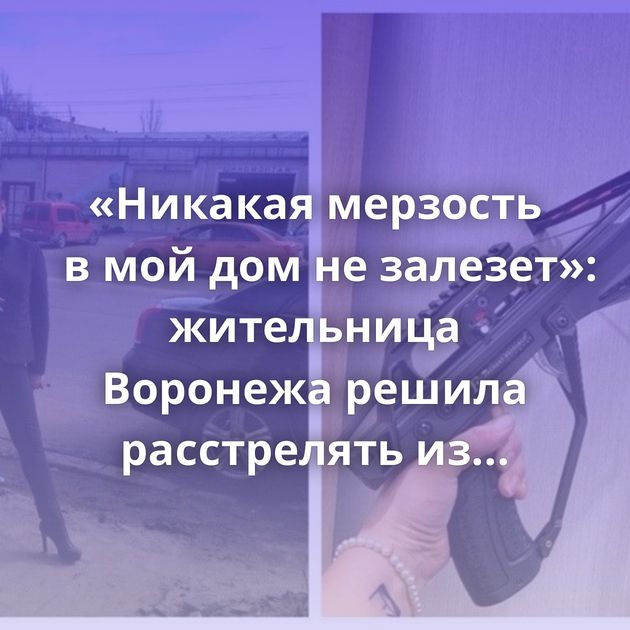 «Никакая мерзость в мой дом не залезет»: жительница Воронежа решила расстрелять из арбалета рабочих,…