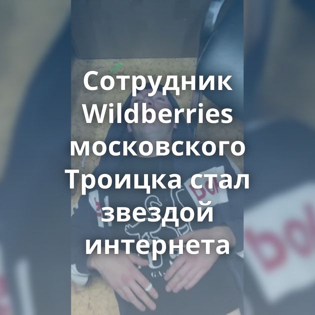 Сотрудник Wildberries московского Троицка стал звездой интернета