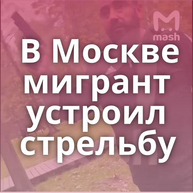 В Москве мигрант устроил стрельбу