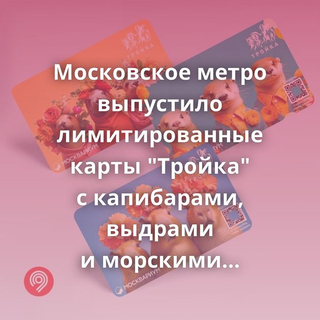 Московское метро выпустило лимитированные карты 
