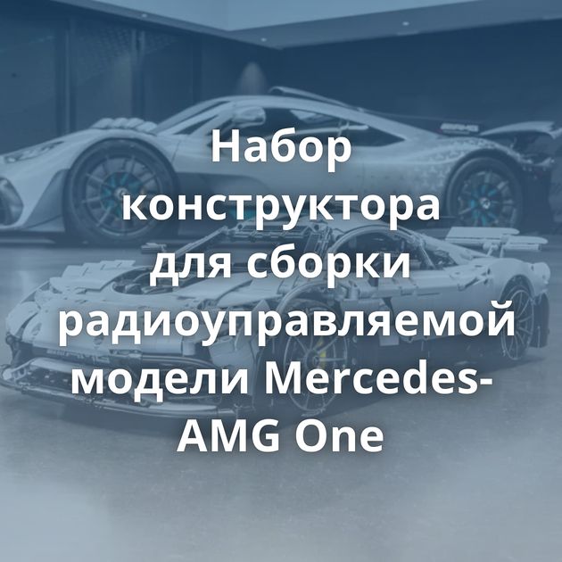 Набор конструктора для сборки радиоуправляемой модели Mercedes-AMG One