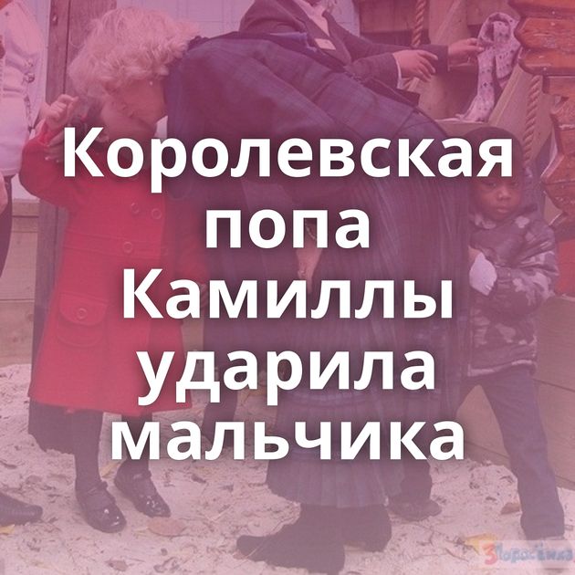 Королевская попа Камиллы ударила мальчика