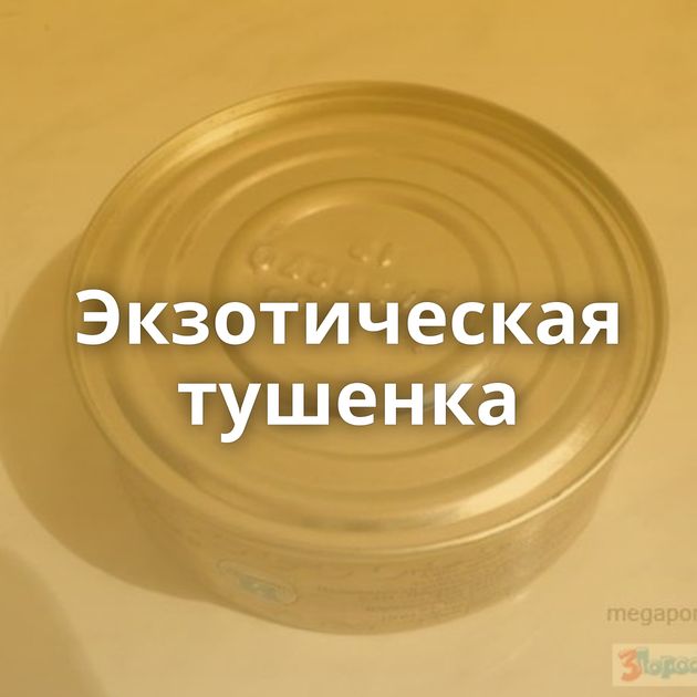 Экзотическая тушенка