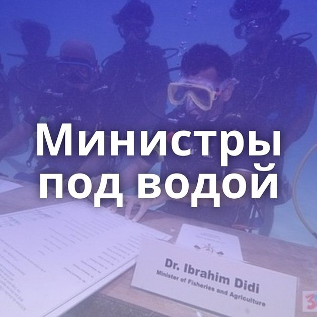Министры под водой