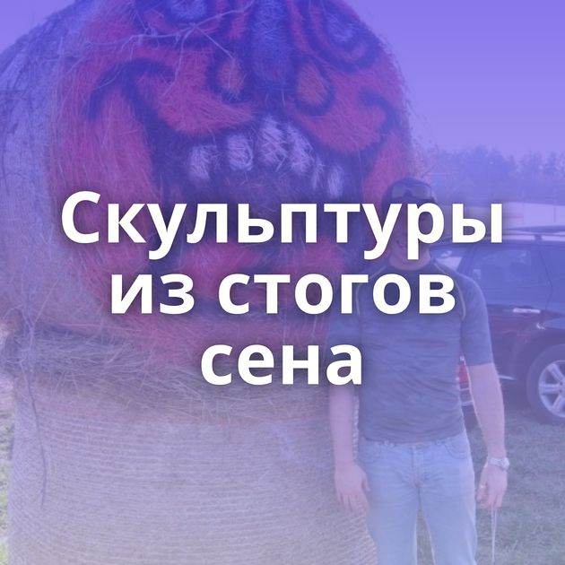 Скульптуры из стогов сена